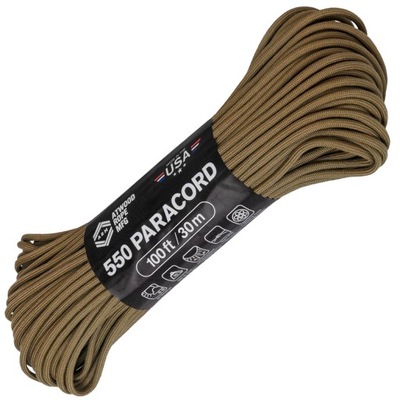 Linka Atwood 550 Rope Paracord 4mm/30m Coyote