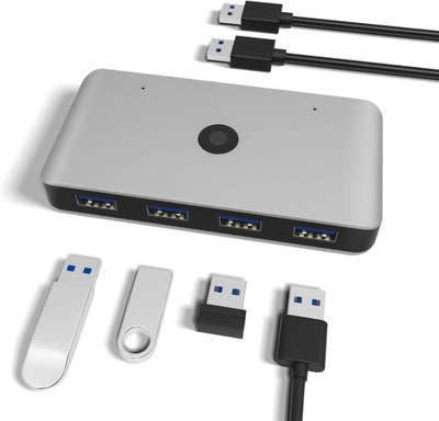 Hub USB BAWANFA 4X2 USB KV2 ROZDZIELACZ PRZEŁĄCZNIK