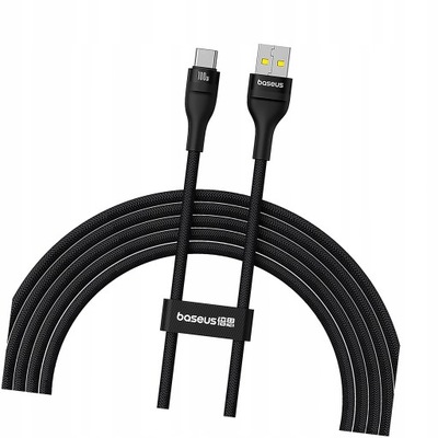 Kabel Baseus Flash 2 USB-A / USB-C 100W 2m czarny