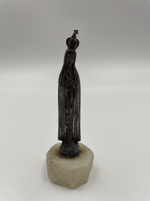 Figurka- figura Matka Boża Metalowa z kamieniem