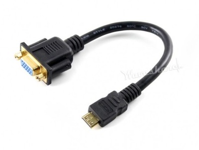 Mini HDMI to VGA Cable - przewód mini HDMI - VGA