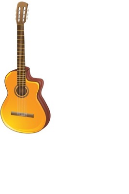 PAPIER WAFLOWY OPŁATEK MUZYK MUZYKA GITARA AKUSTYCZNA GRA DODATEK