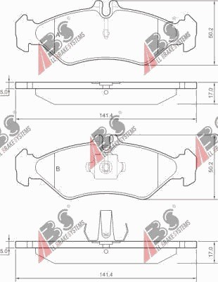 ZAPATAS PARTE TRASERA MERCEDES SPRINTER 1995-2006  