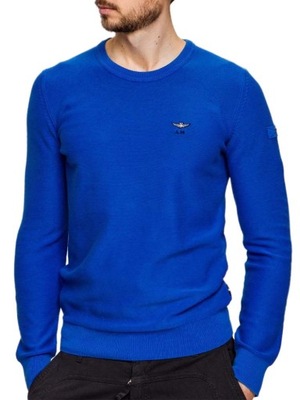 Aeronautica Militare Sweter niebieski L