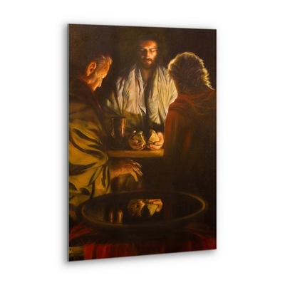 Piękny obraz religijny Jezus i uczniowie Wieczerza