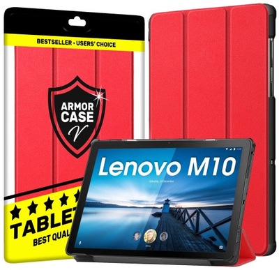 ETUI POKROWIEC DO LENOVO TAB M10 10.1 2020 TB-X605F/L TB-X505F CZERWONY