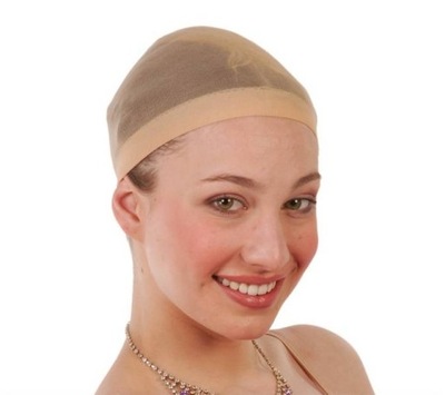 CZEPEK CZEPKI POD PERUKĘ CIELISTE 2 SZT.