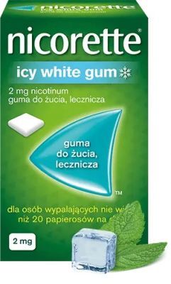 Nicorette Icy White Gum 2 mg guma do żucia lecznicza 105 sztuk