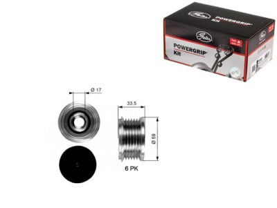 Шкив генератора volvo s80 ii v70 iii citroen berlingo фото №1