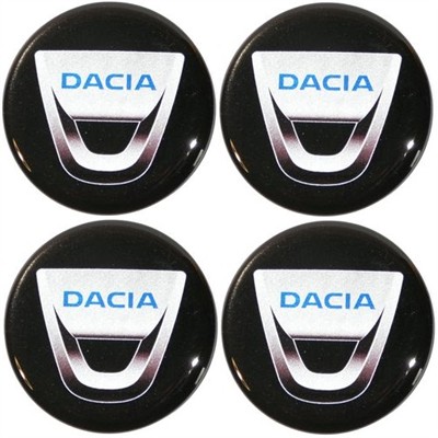 Naklejki na kołpaki emblemat Dacia 50mm sil