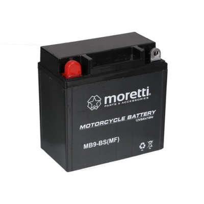 Moretti MB9-BS YB9-B 12V/9Ah 85A 