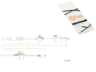 COFLE ТРОС ТРОС СЦЕПЛЕНИЯ 2150R1 K24900 24372803