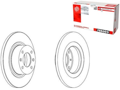 Ferodo ddf1157 диск гальмівна фото №1