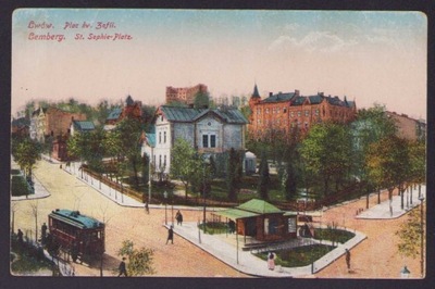 Lwów - Plac św. Zofii, z obiegu 1916 rok