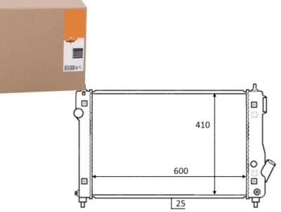 Nrf59054 радиатор chevrolet aveo 1.4 01/2008-05/2 фото №1