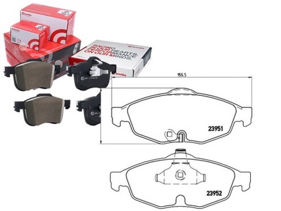 Brembo тормозные колодки тормозные chrysler sebring 01- bremb фото №1