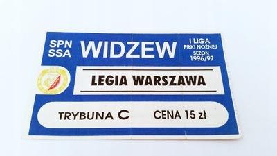 stary bilet WIDZEW Łódź - LEGIA Warszawa 16.11.96