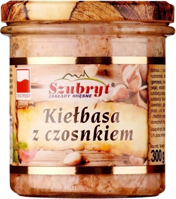 Kiełbasa z czosnkiem 300 g w słoiku Teraz Polska!