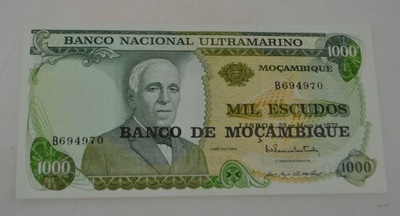 Mozambik - Banknot - 1000 Escudos 1972 rok