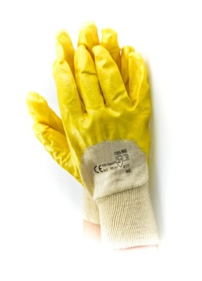 Rękawice nitrylowe nitryl ściągacz żółty 8 - M