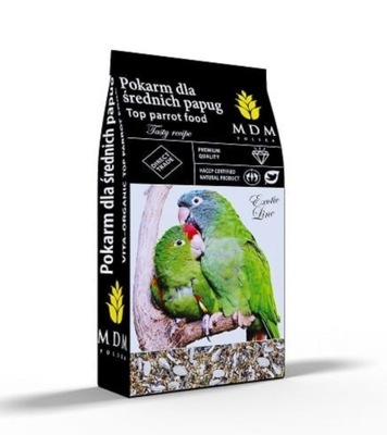 PŚ Karma dla średnich papug Premium 10kg