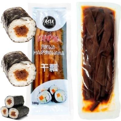 Tykwa Marynowana Kanpyo Dodatek Do Sushi w Karmelu Paski 100g ASIA KITCHEN