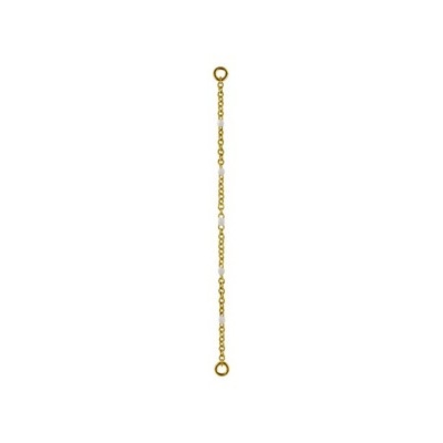 SS316L GOLD PVD Zawieszka łańcuszek 5cm m01 WH