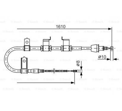 BOSCH ТРОС ТОРМОЗА 1 987 482 070