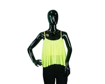 MISSGUIDED LIMONKOWY NEONOWY TOP SIATKA (36)