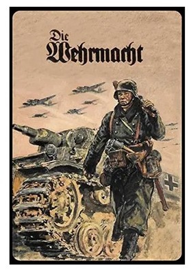 TABLICA metalowa żołnierz Wehrmacht