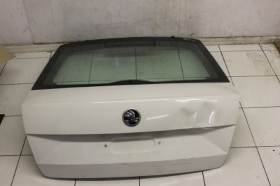 Крышка багажника + стекло задняя багажника octavia iii hb 2012r- фото №1