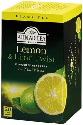 Ahmad Tea Lemon twist czarna Cytryna Limonka 20tb