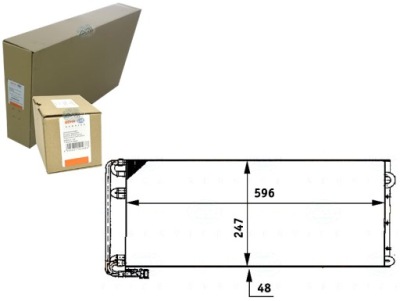 Behr hella конденсатор радиатор кондиционера 816192 фото №1
