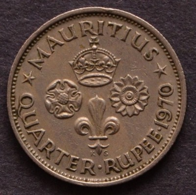 Mauritius - 1/4 rupee 1970