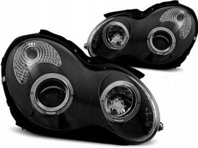 LAMPS MERCEDES C W203 00-04R RINGS LED BLACK - milautoparts-fr.ukrlive.com