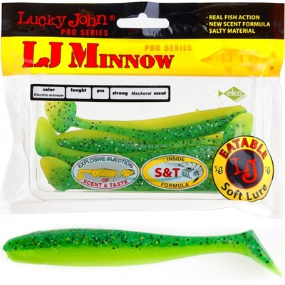 Guma Ripper Lucky John Minnow 3.3" 8.4cm T18 Electrec Minnow 7szt.