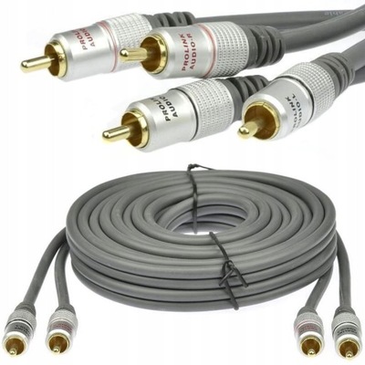 PROLINK Kabel przewód 2xRCA RCA Cinch Coaxial 1,2m