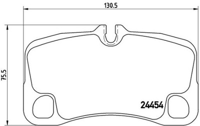 BREMBO P 65 022 KOMPLEKTAS TRINKELIŲ HAMULCOWYCH, STABDŽIAI DISKINIAI 