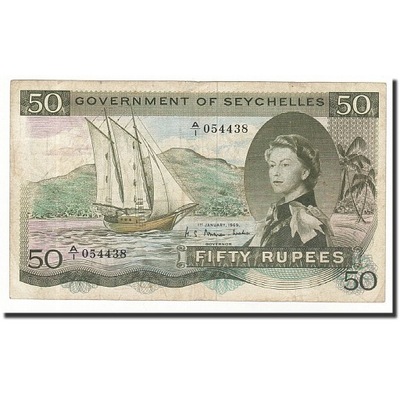 Banknot, Seszele, 50 Rupees, 1969, 1969-01-01, KM:
