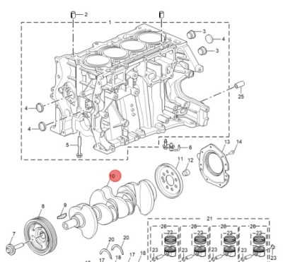 Wał коленчатый mg hs 2024 фото №1