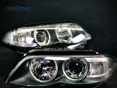 BMW X5 E53 REJILLAS FAROS PARTE DELANTERA ORIGINAL BI XENÓN DYNAMIC DRIVE  