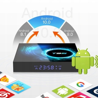 Smart TV Box Dekodery Android 10.0 4G 64GB T95