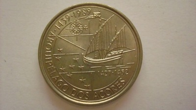 Portugalia moneta 100 escudos 1989 Azory