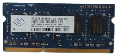 Pamięć Ram DDR3 2GB NANYA