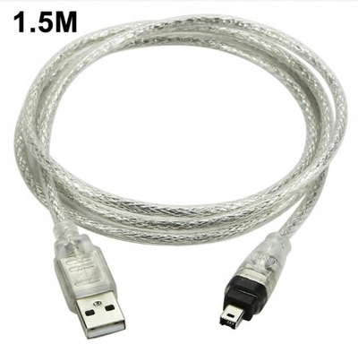 Kabel USB męski na wtyczkę Firewire do mini 4-pin