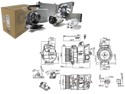 Компрессор кондиционера land rover discovery iii range rover sport i фото №1