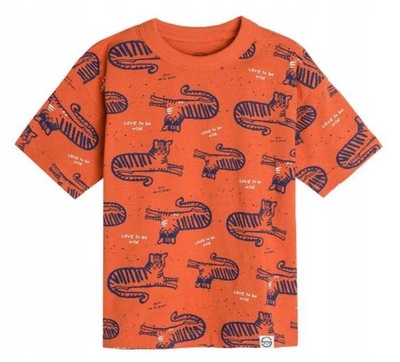 COOL CLUB T-shirt chłopięcy tygrysy r. 98