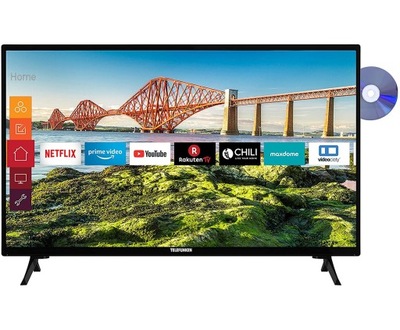 SMART TV Z DVD TELEFUNKEN XH24J501 24'' WiFi USB