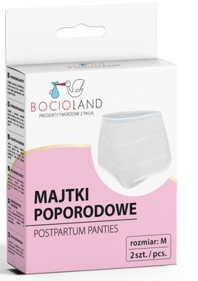 MAJTKI POPORODOWE SIATECZKOWE WIELORAZOWE BOCIOLAND ROZMIAR M 2 SZT