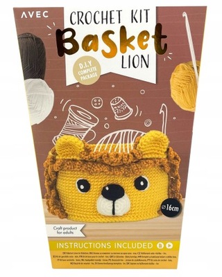 Zestaw do szydełkowania Koszyk Lew